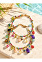 Natural Stone Bracelet with Pendant - 4