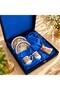 Velvet Boxed Copper Coffee Pot Special Tulip Motif Double Porcelain Cup Set - 3