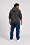 Plus Size Unisex Hooded 3ip Sweat 11701 ANTHRACITE MELANGE - 3