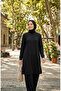 Slit Detailed Tracksuit Set 3083-04 Black - 2