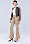 Premium Power Lycra Stretch High Waist Flare Cut Trousers - 6