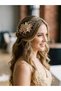Bridal Crown, Hair Accessory Gold Color Hairpin Promise Engagement Marriage Wedding Hijab 20
