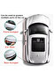 Car Bumper Protector Carbon Patterned Black and White - 3