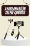 Mobile Phone Tripod Stand Magnetic Selfie Stick with Bluetooth Remote - 2