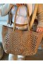 Handmade Straw Handle Bag, Paper Rope Hand Knitted Bag, Beach Bag, Straw Bag, Handmade Bag - 5