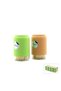 10 Pieces Salt Shaker Model Toothpick Transparent Glass Colored Plastic Coating