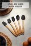 5 Piece Bamboo Handle Mini Supatula Set