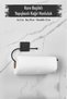 Black Paper Towel Holder with Adhesive Square Head