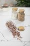 Set of 3 Glass Jars with Bamboo Lids & Food Storage Containers 800 ml Medium Size (Vacuum Lid) - 5