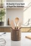 Mink Cylinder Vertical Spoon Holder & Countertop Organizer & Serving Stand