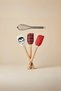 4-Piece Silicone Spatula and Whisk Set Mixed Color
