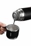 Thermos set 3-piece cup set heat resistant black stainless steel vacuum - 3