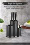 Countertop Black Spoon Holder & Knife Holder & Ladle Holder & Organizer
