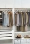 6-Piece Wooden Look Hanger White 44 cm - 3