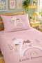 Princess Swan Rainbow Fairy Tale Children's Pique Set-Soft Color Fairy Themed Aesthetic Quilted Bedspread - 5
