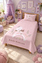 Princess Swan Rainbow Fairy Tale Children's Pique Set-Soft Color Fairy Themed Aesthetic Quilted Bedspread