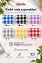 Lunch Mat 3-Piece Checkered Red Set 45 × 70 cm – for Kindergarten and Primary School, 100% Cotton, Suitable for Food Contact - 6