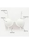 Ecru Lace Detailed Adjustable Strap Balconette Bra & Panty Lingerie Set - Underwired and Padded - 2