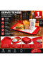 1 Piece Fast Food Tray - Serving Tray - Unbreakable Red - 2