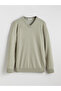 Green V-Neck Men's Knitwear Sweater - 5