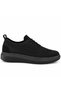 Kb-M101 Charcoal Men's Shoes - Full Black Sole and Upper, Breathable Flexible Knit Fabric, Lace-Up Ultra Light Casual Sneaker - 4