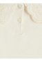 Two Mt Shop Quality Lcw Kids Ecru Plain Narrow & Slim Long Sleeve Girls' T-Shirt - 5