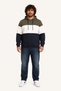Large Size Hooded 3Ip Sweat Mg 25725 Khaki - 2