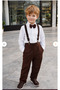 Boy's Classic Stylish Suspender Pants and Shirt Set – Age 2/10 – 31637 (Boys) - 3