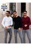 3-Pack Men's Crew Neck Knit Sweater and Perfume