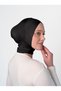 Ready-Made Bonnet - Half Neck Collar (Crossed) - Black - (St293), (Id 7829301)