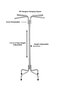 Cloth Hanging Stand – Foldable & Adjustable Height - Clothes Drying Rack for Indoor & Outdoor Use