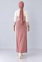 Women's striped detail polo collar knit dress - 6