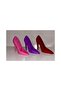 Setra 3D Heeled Shoe Design 8 Compartment Makeup Brush and Lipstick Organizer Stand Pink - 3