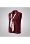 Scarf-Adorned Knitwear Sweater – Burgundy, Buttoned, Stylish Knit - 3