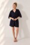 Women's 100% Viscose Woven Wrap neckline Neck Elastic Waist Comfortable Summer Jumpsuit - 3
