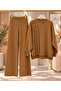 NEW SEASON SIDE CABLE-KNIT PEARL DETAIL KNIT SET - 4