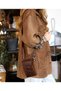 Kangaroo Crossbody Bag Stylish Practical Genuine Hand-Stitched. Birthday&Mothers&Fathers&Valentine's Day Gift - 5