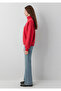 Logo Semi-Zip Red Sweatshirt 1S10373-88631 - 4