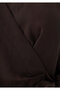 Tencel ™ ) Lyocell Cross-Tie Brown Blouse 1211581-70236 - 8