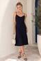 Women's Strappy 100% Woven Viscose Summer Polka Dot Dress