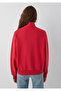Logo Semi-Zip Red Sweatshirt 1S10373-88631 - 5
