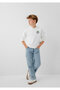 M6S10189 Minecraft Printed Hooded Kids Sweatshirt White - 2