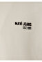 Logo Printed Half-Zip Beige Sweatshirt 0S10678-70072 - 7