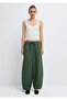 Linen Blend Green Trousers 1011196-81570 - 4