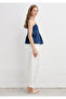 Lace Detailed Navy Blue Blouse 1211599-70488 - 5