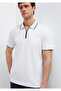Half-Zip White Polo T-Shirt Regular Fit / Normal Cut 0613367-620 - 3