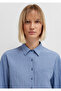 Gingham Lace Detailed Shirt Standard 1220423-A6882 - 6