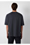 Logo Printed Anthracite T-Shirt Oversize / Wide Cut 0620178-70087 - 5