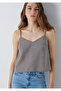 Tencel ™ ) Lyocell Blend Strappy Striped Blouse 1220396-A6736