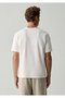 Ecru Basic T-Shirt Regular Fit / Normal Cut 0613547-70057 - 4